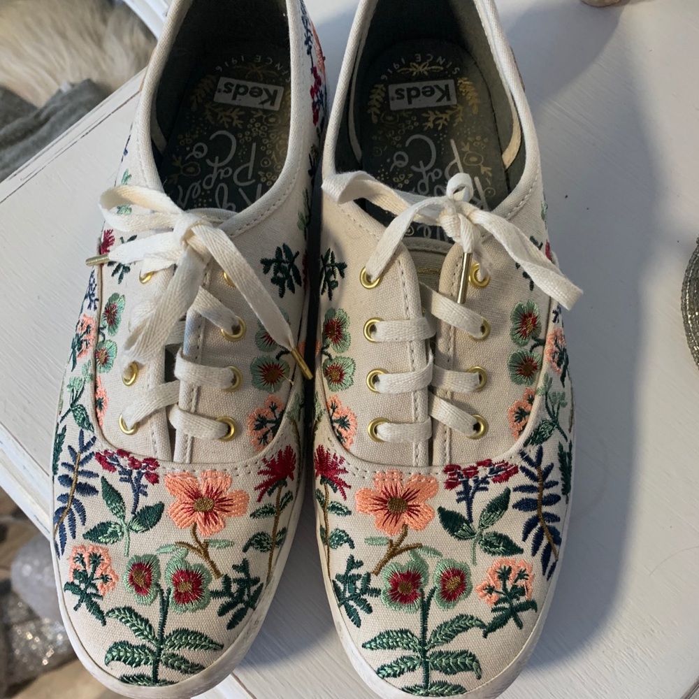 Keds rifle paper co. Embroidery